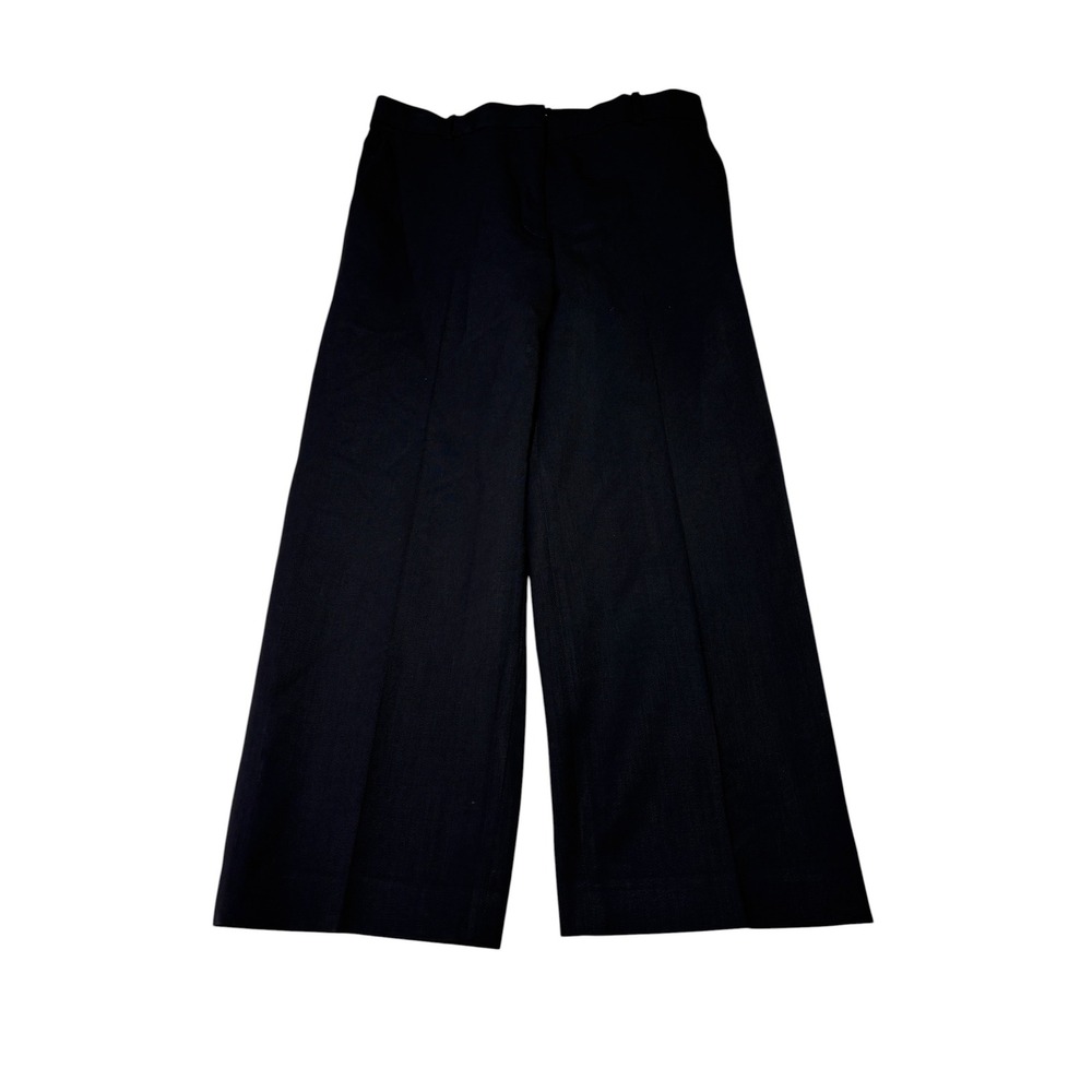 Babaton Aritzia Black Wool Blend Wide Leg Tailored Trousers Womens 10 W32 L24